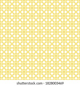 Nahtlose Linienführung. Schöne Ornamente. Geometrischer orangefarbener Hintergrund.