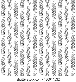 Seamless pattern, with lines, black and white.