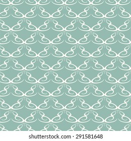 Seamless pattern lines curve monochrome vector background