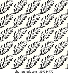 Seamless pattern lines and curve vector abstract nature background