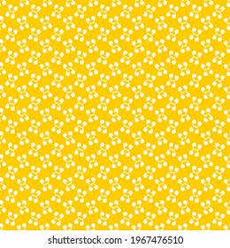 Seamless pattern of lines and dots. Geometric orange background.