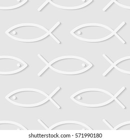 Seamless pattern of lines. Fish of the lines. Soft background. Vector illustration. Good quality. Good design.