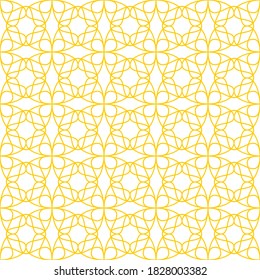 Seamless pattern of lines. Geometric orange background.