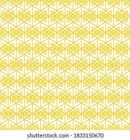 Seamless pattern of lines. Geometric orange background.
