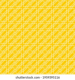 Seamless pattern of lines. Geometric orange background.