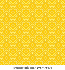 Seamless pattern of lines. Geometric orange background.