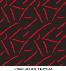 Seamless pattern of lines in a grunge style. Abstract vector illustration.