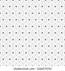 Seamless pattern of lines and hearts for textiles, texture, creative design and simple backgrounds