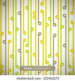 Seamless pattern with lines and loops.