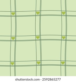 Seamless pattern, lines, minimal, wave pattern, green tone, comfortable to the eyes, suitable for wallpaper, background, fabric printing, tile pattern.