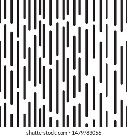 Seamless pattern of lines. Modern black and white vertical stripe line abstract background. Vector illustration