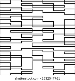 Seamless pattern of lines.  Monochrome background of intersecting lines. Template for cover, banner, poster and creative design