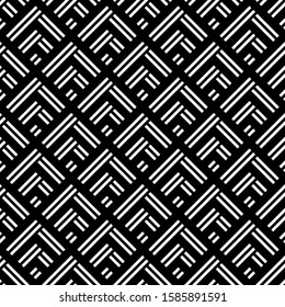 Seamless pattern. Lines ornament. Strokes wallpaper. Striped background. Dashes illustration. Hatches image. Geometric backdrop. Textile print, web design, abstract. Linear motif. Vector artwork.