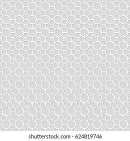 Seamless pattern of lines polygons and circles. Geometric wallpaper. Unusual lattice. Vector illustration. Good quality. Good design.