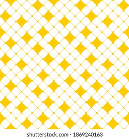 Seamless pattern of lines and rhombuses. Geometric orange background.
