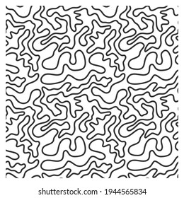 Seamless pattern of lines of scrawl or camouflage skin.