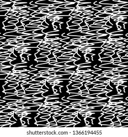 
Seamless pattern with lines and scribbles.
