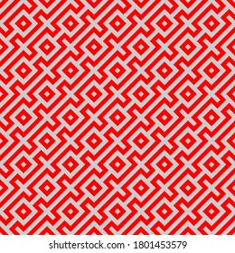 Patrón sin inconvenientes de líneas y cuadrados. Estructura ornamental. Fondo geométrico. Ilustración vectorial. Buena calidad. Buen diseño.