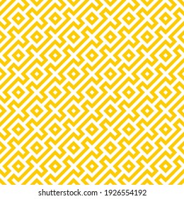 Nahtlose Muster von Linien und Quadraten. Zierstruktur. Geometrischer orangefarbener Hintergrund.