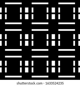 Seamless pattern. Lines, strokes, figures ornament. Rectangles, shapes wallpaper. Ethnic motif. Folk backdrop. Geometric background. Mosaic illustration. Digital paper, textile print, abstract vector