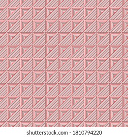 Seamless pattern of lines and triangles. Geometric striped background.