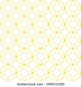 Seamless pattern of lines. Unusual lattice. Geometric orange background.