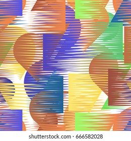 Seamless pattern with lines. unusual poster Design . Vector stripes .Geometric shape. Endless texture .