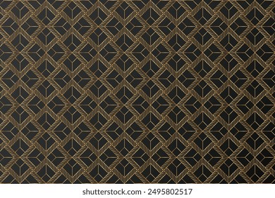 Seamless Pattern Lines Vector Background. White and Gold Luxury Ornament. Graphic Pattern for Fabric, Wallpaper, Packaging.