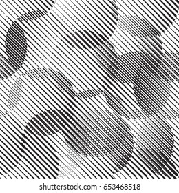 Seamless pattern with lines.Circles
 unusual poster Design .Black Vector stripes .Geometric shape.