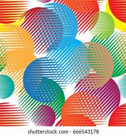 Seamless pattern with lines.Circles
unusual poster Design .Black Vector stripes .Geometric shape. Endless texture .