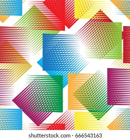 Seamless pattern with lines.Square unusual poster Design . Vector stripes .Geometric shape. Endless texture .