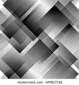 Seamless pattern with lines.squares
 unusual poster Design .Black Vector stripes .Geometric shape. Endless texture