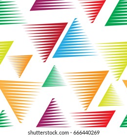 Seamless pattern with lines.Triangles
 unusual poster Design .Black Vector stripes .Geometric shape. Endless texture