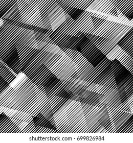 Seamless pattern with lines.Triangles
 unusual poster Design .Black Vector stripes .Geometric shape. Endless texture