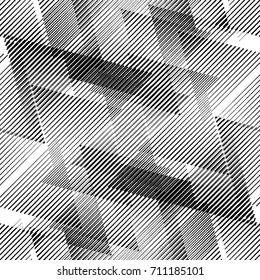 Seamless pattern with lines.Triangles
 unusual poster Design .Black Vector stripes .Geometric shape. Endless texture