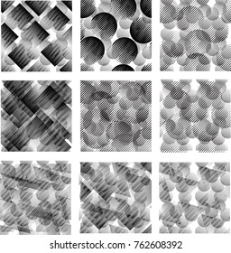 Seamless pattern with lines.Triangles
 unusual poster Design .Black Vector stripes .Geometric shape. Endless texture