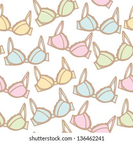 Seamless pattern of lingerie, Vector illustration background