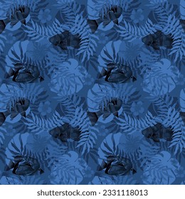 seamless pattern of lining fish. good for textile fabric and wall background.