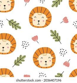 diseño de la mano de dibujo en el estilo de los niños Uso para impresiones, papel pintado decorativo, textiles, tejidos, ilustraciones vectoriales.