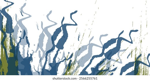 seamless pattern with liquid and fluid marble texture, white, blue and golden line paint, mix colors, abstract background. agate seamless pattern.