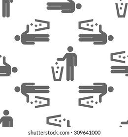 seamless pattern with litter