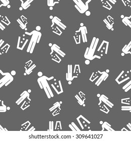 seamless pattern with litter