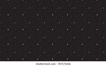 Seamless pattern with little circles on black background.
