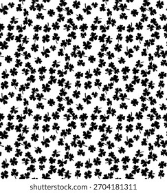 Seamless pattern with little cute roses. Fashion print. Vector illustration.