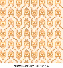 Seamless pattern with little devils