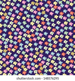 Seamless pattern with little flowers