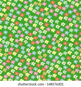 Seamless pattern with little flowers