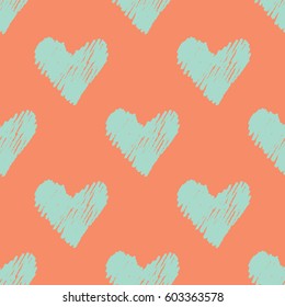 Seamless pattern with little hearts. Perfect for background and scrap booking paper