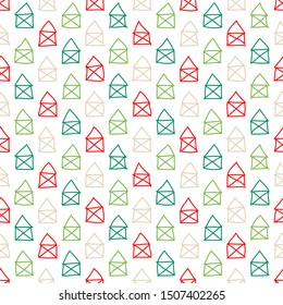 Seamless Pattern Little House Of Nicholas Red Green Beige