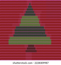 Seamless Pattern Little Knitted Zigzag Pink Orange Purple Beige
